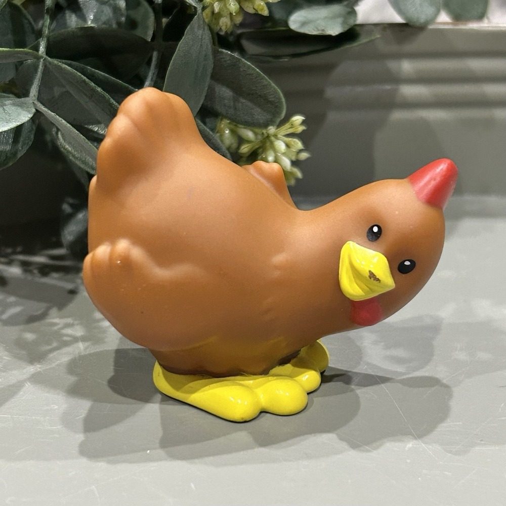 Little People Chicken Hen Brown Farm Animal 2014 Mattel